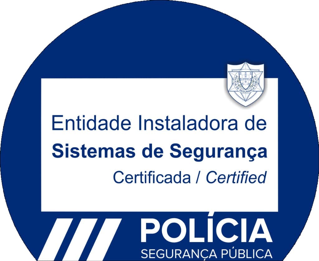 Selo oficial de Entidade Instaladora de Sistemas de Segurança Certificada pela Polícia de Segurança Pública (PSP), Certificado Nº 7074